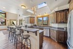 Large kitchen with ample counterspace 